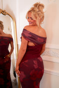 Load image into Gallery viewer, The Merlot Hibiscus Dress
