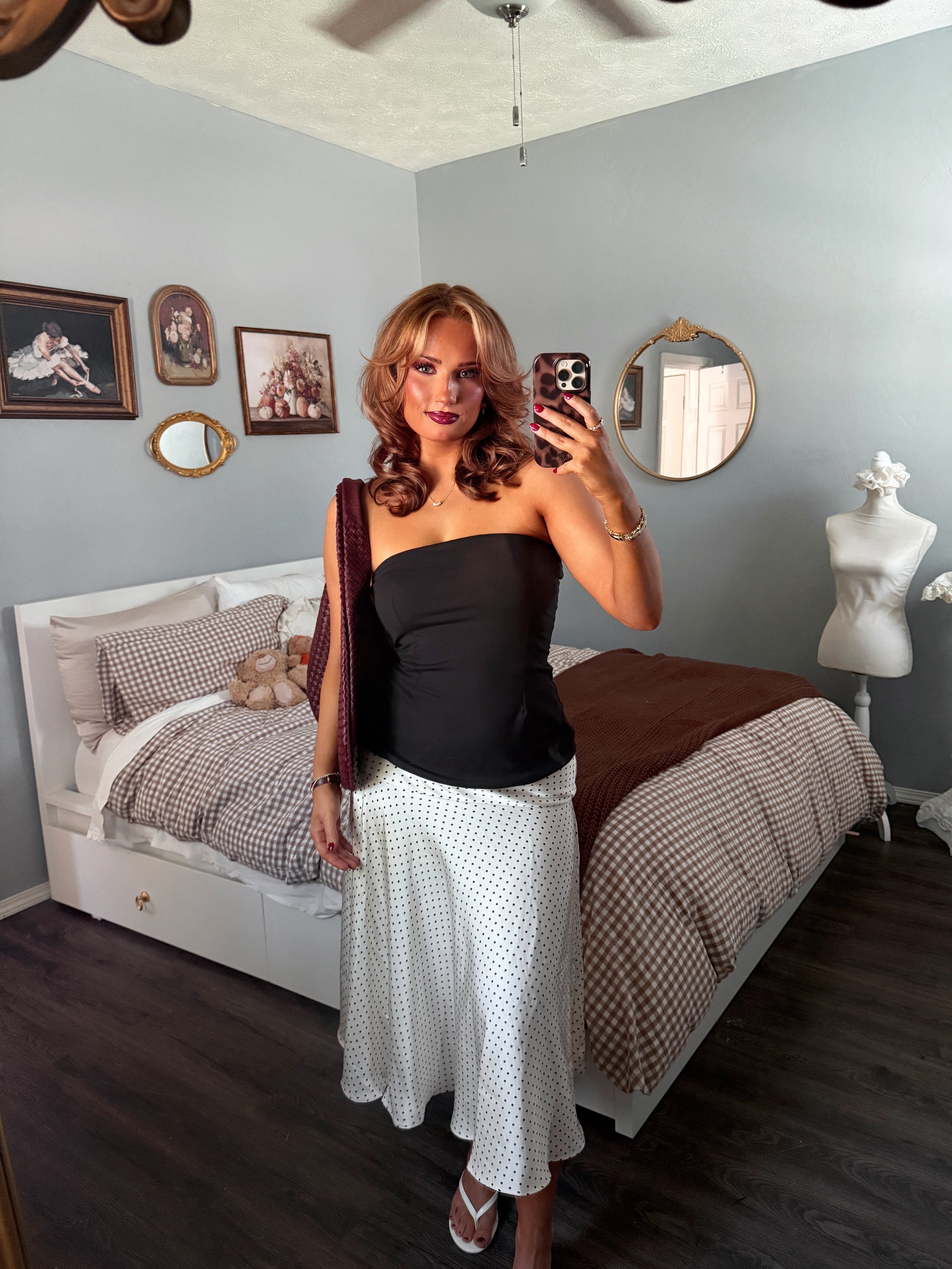 The French Girl Satin Skirt