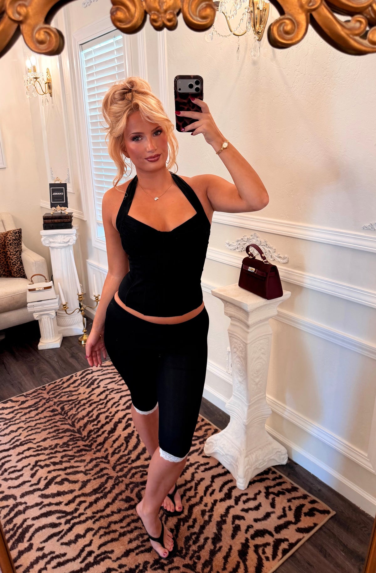 Lola Lace Capris — Noir