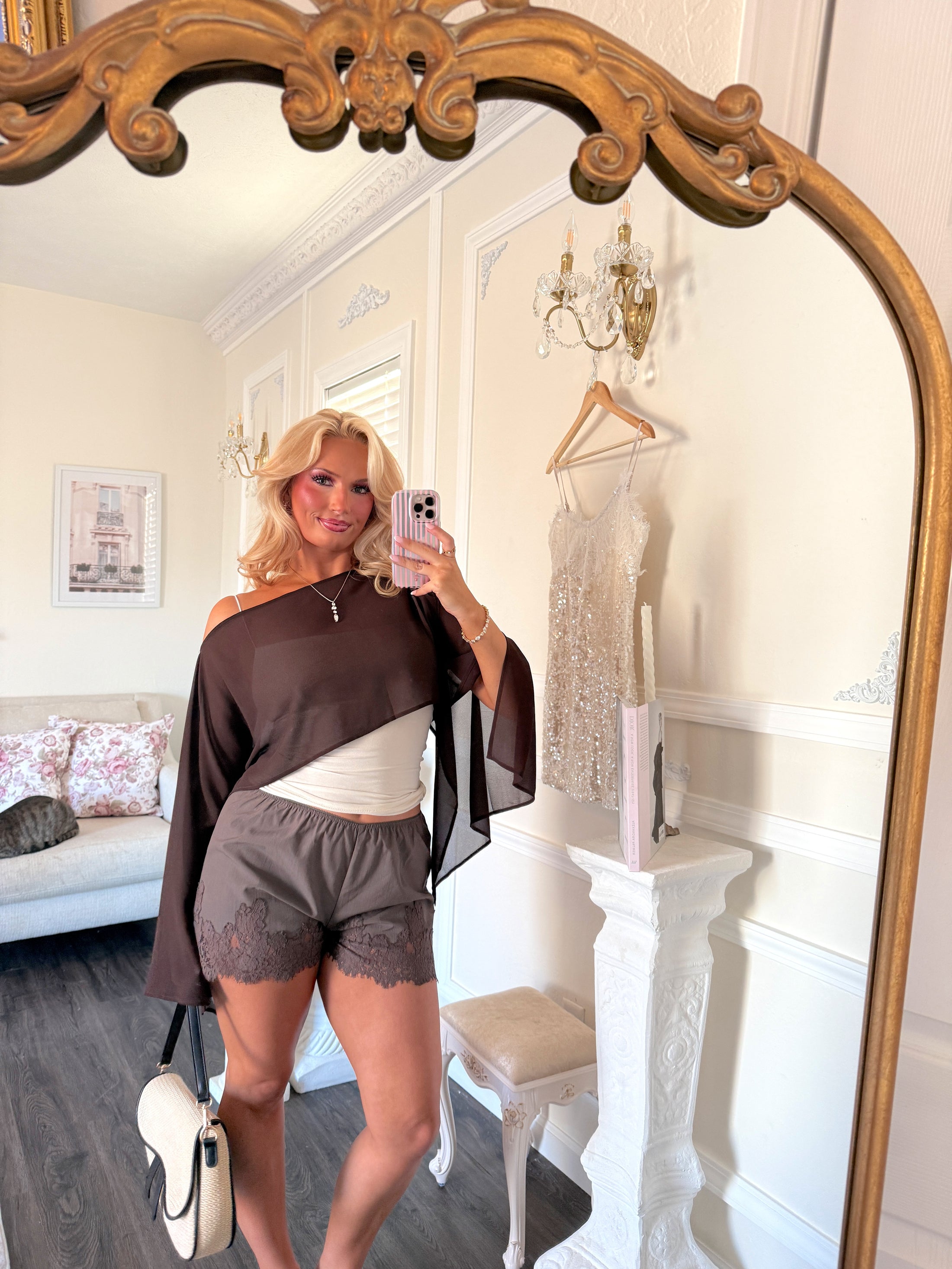 The Colette Lace Whisper Shorts – Cocoa