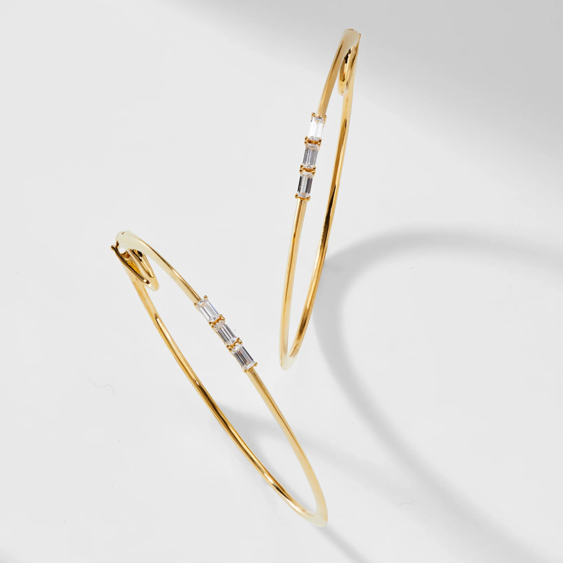 The Baguette Heirloom Hoops