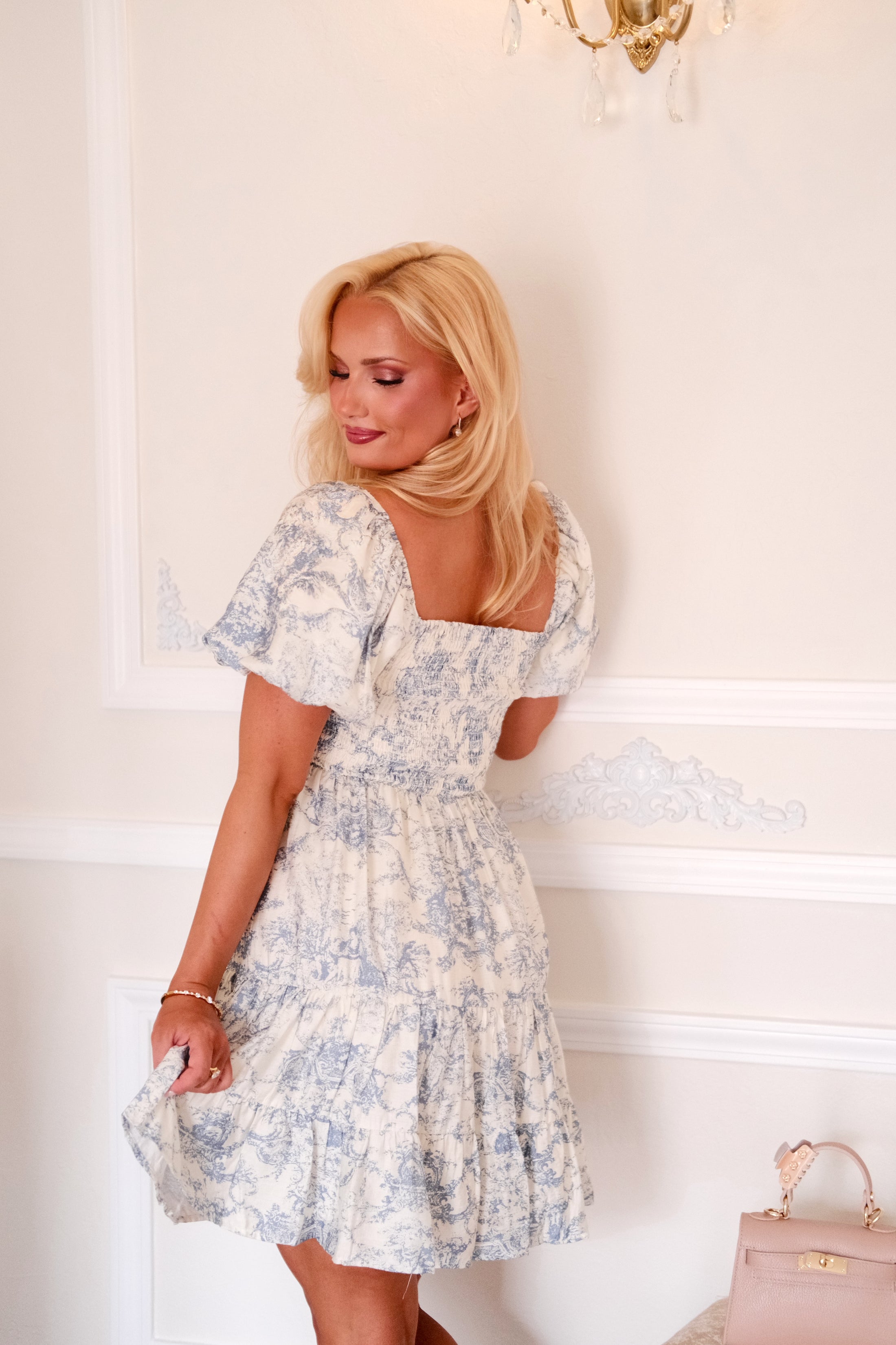 The Swan Estate Toile Dress