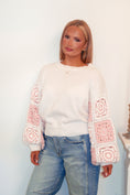 Load image into Gallery viewer, The Blushing Crochet Sweater
