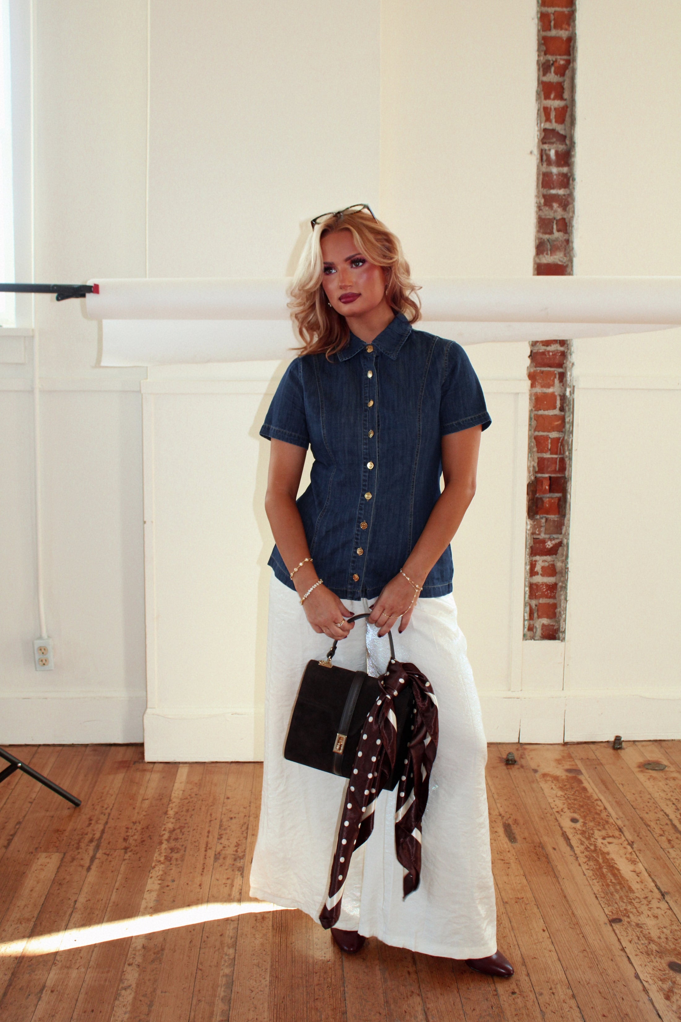 The Kingsley Denim Top