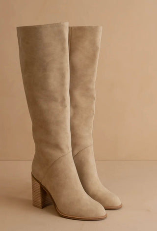 The Astor Boot – Sandstone Suede