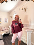 Load image into Gallery viewer, Brandy American Preppy Sweater - Merlot
