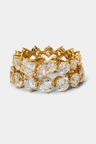 Lucia Mixed Cz Ring Set
