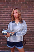 Load image into Gallery viewer, The Oxford Rugby Polo - Tan/Navy
