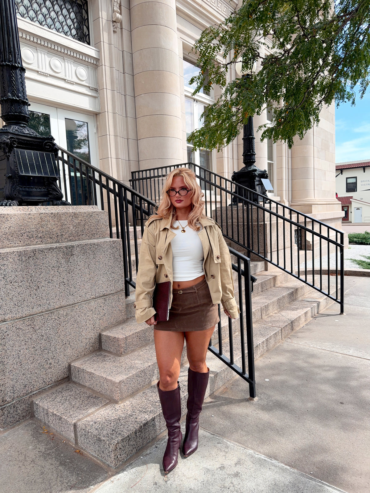 The Monroe Suede Skort