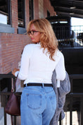 Load image into Gallery viewer, The Wren Turtleneck - White
