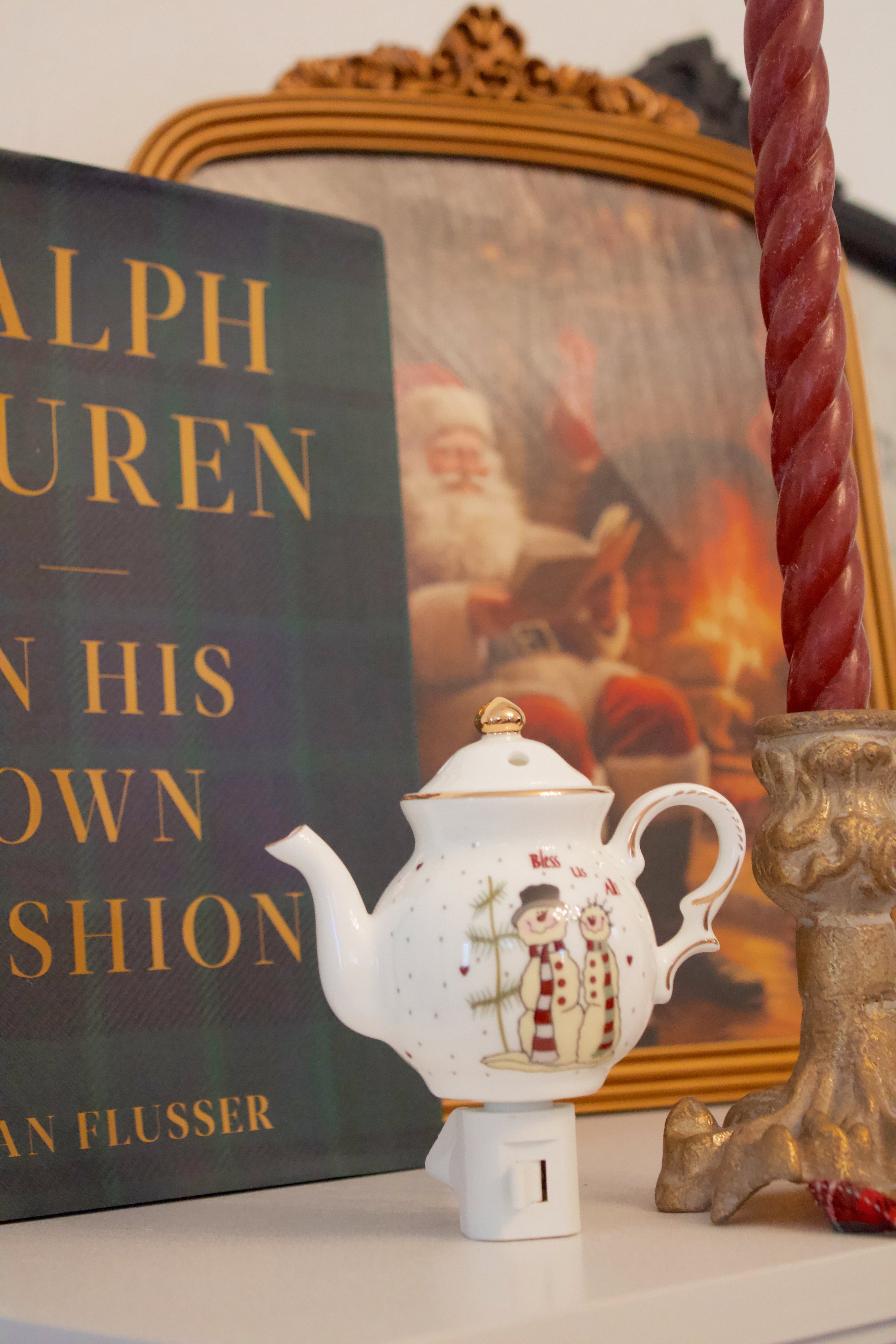 The Vintage Christmas Teapot Night Light