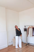 Load image into Gallery viewer, Ivory Allure Wide-Leg Jeans
