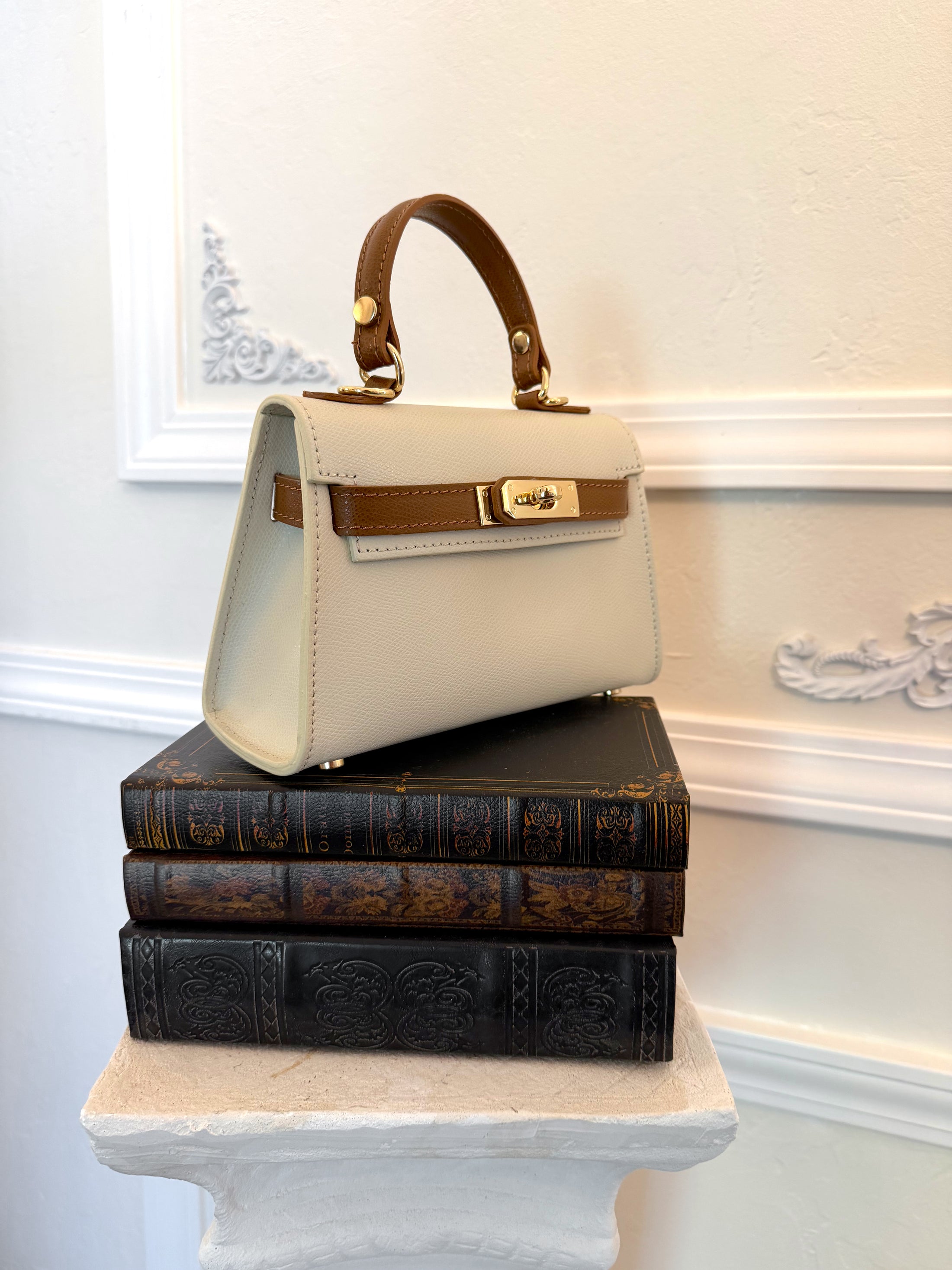 The Janáe Mini Handbag — Crème Cognac Preorder 8.31