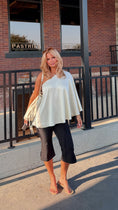 Load image into Gallery viewer, The Azure Soirée Silk Top – Parisian Pearl
