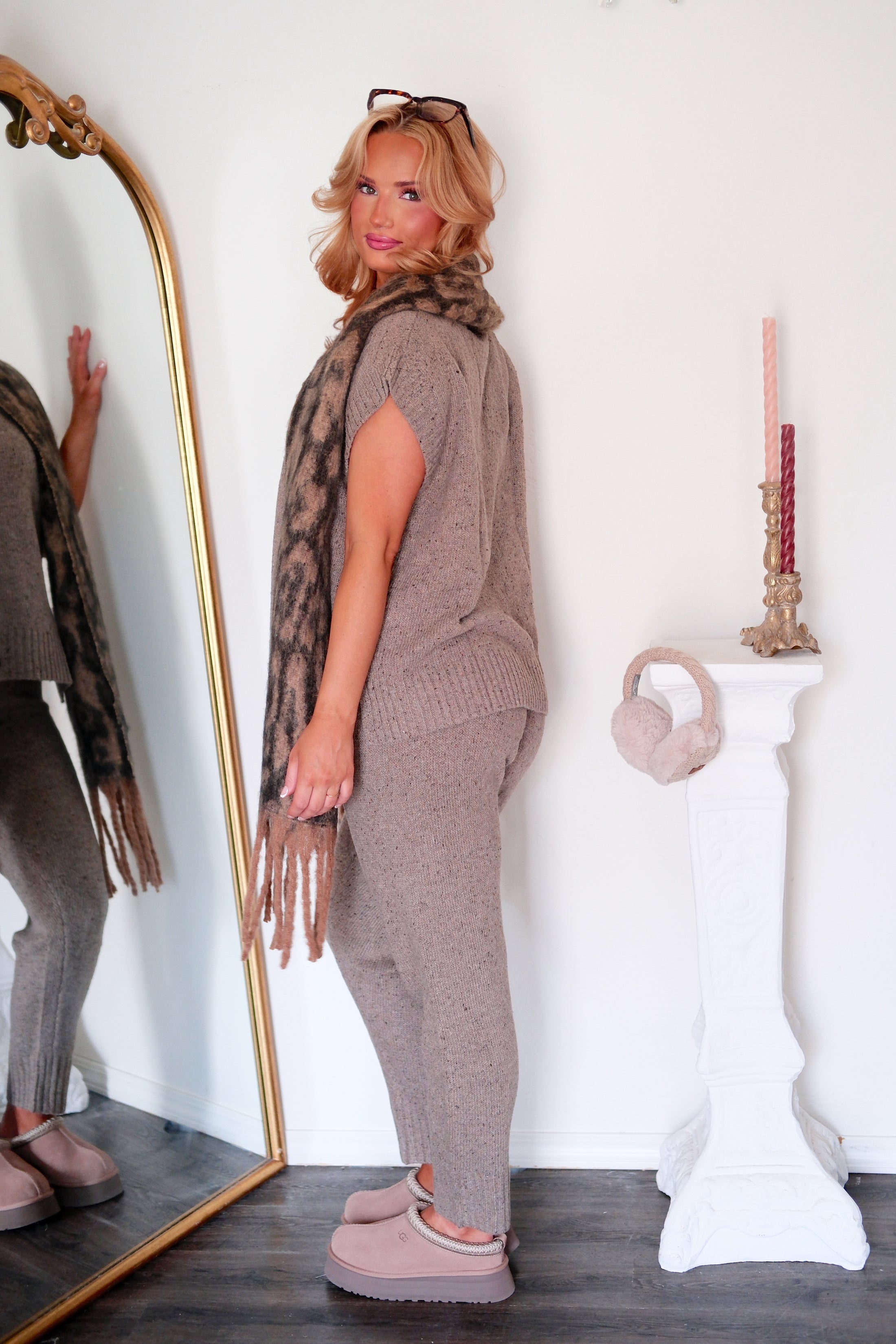 The Brontë Knit Set - Taupe