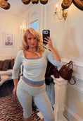 Load image into Gallery viewer, Gigi Contrast Knit Top — Heather Grey
