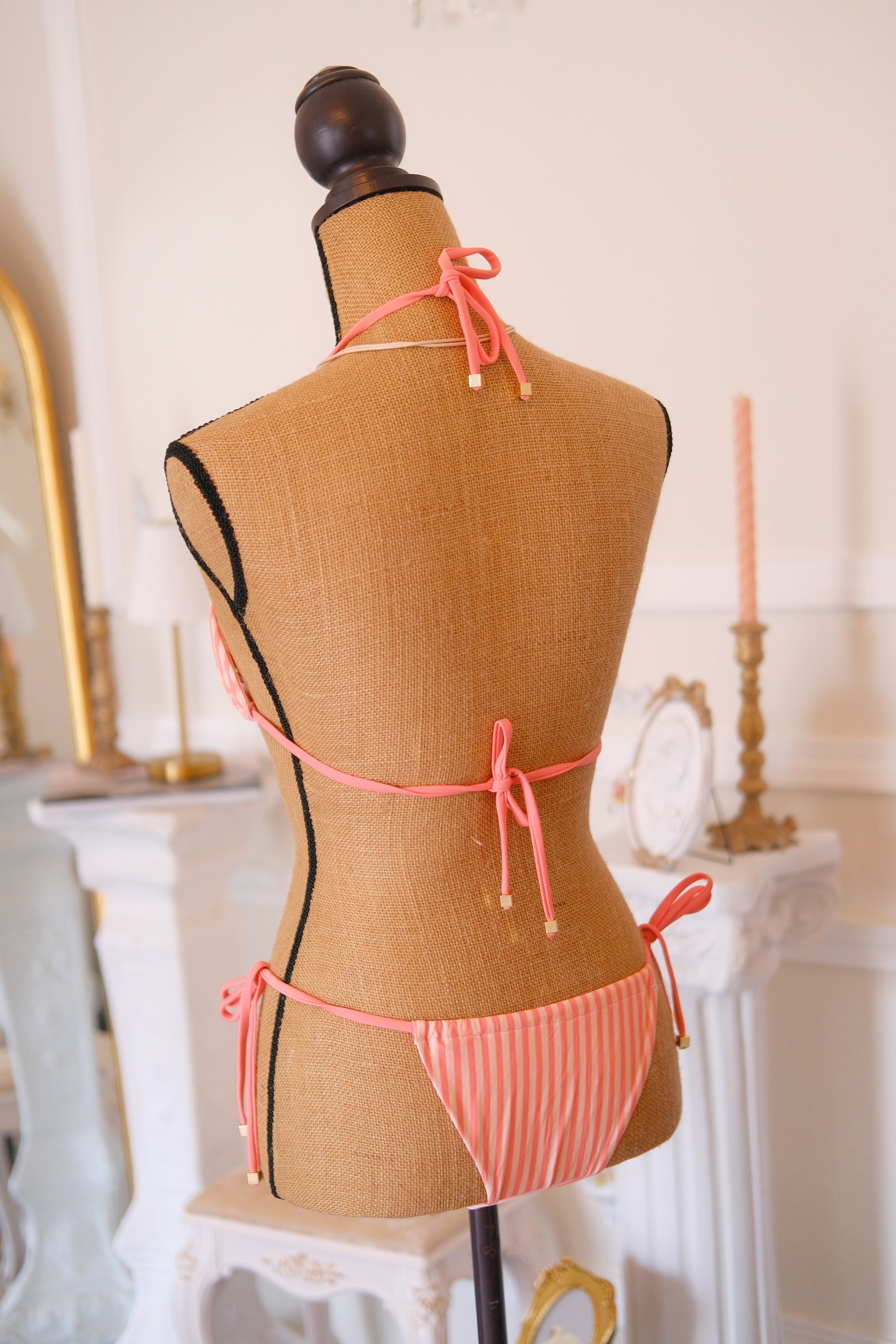 The Saint-Tropez Stripe Bikini – Rosé Riviera