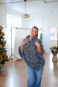 Load image into Gallery viewer, The Valmont Fur Poncho - Gray

