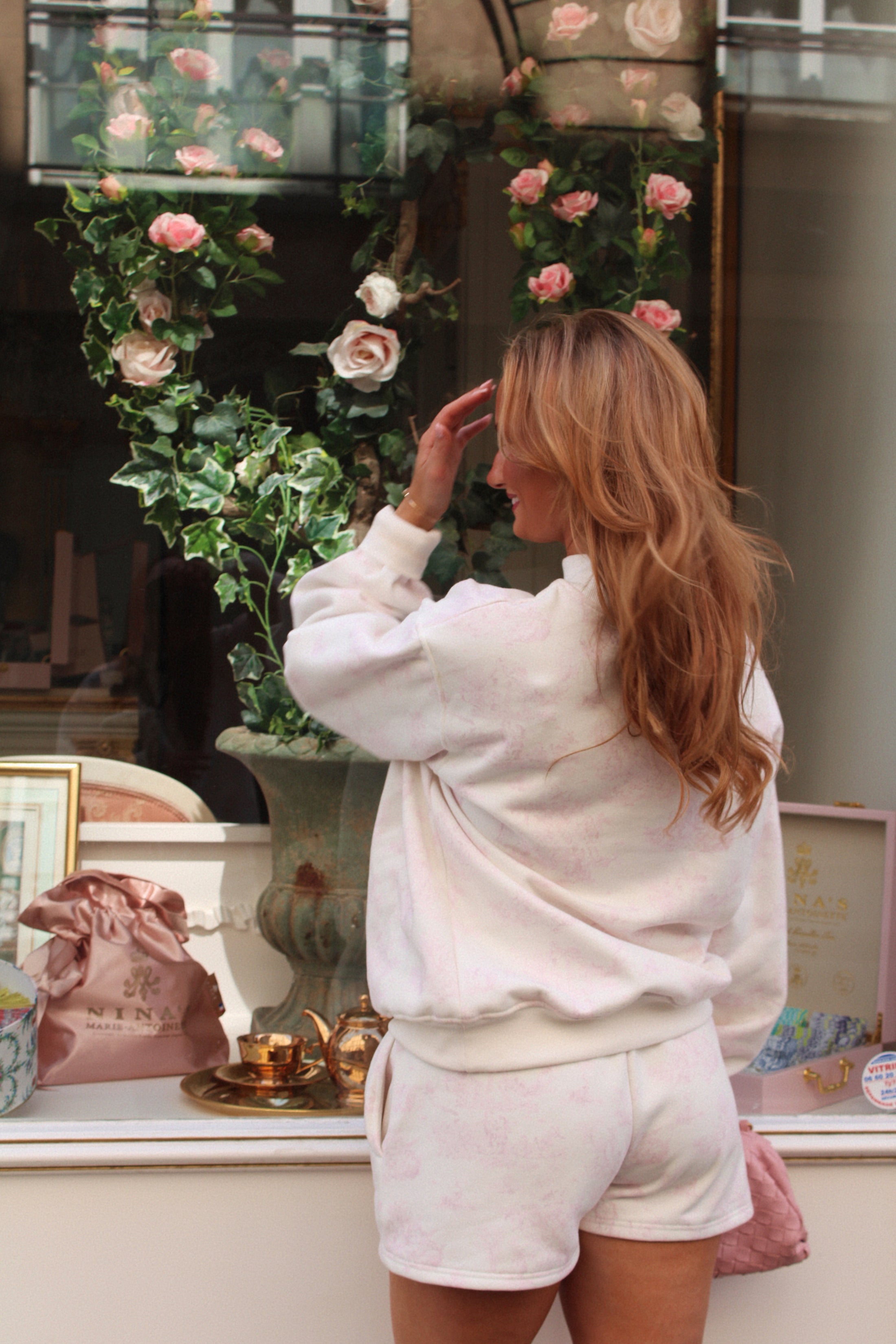 Janáe French Toile Mockneck