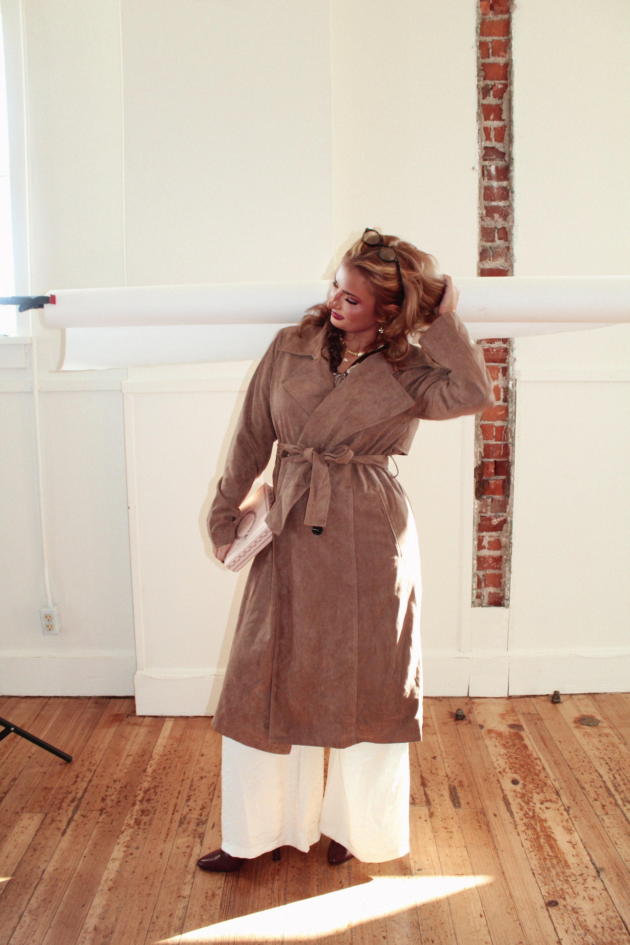 Lennox Suede Trench