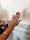 Load image into Gallery viewer, The Vendôme Crystal Hand Chain - Silver

