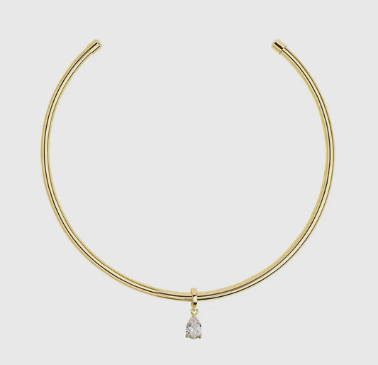 The Pear Cut Necklace Cuff