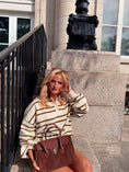 Load image into Gallery viewer, The Hudson Stripe Polo Sweater
