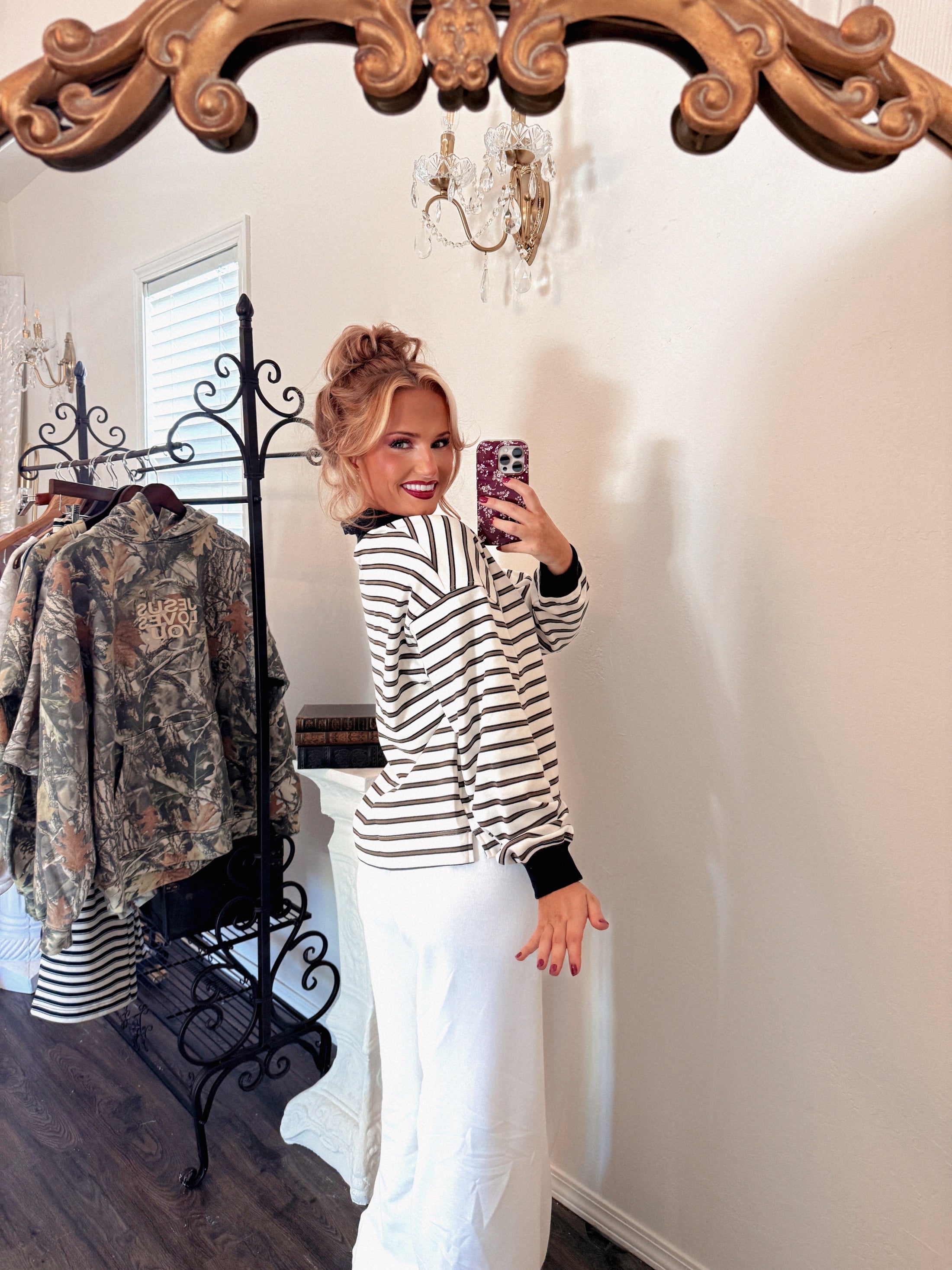 The Oxford Rugby Top - Olive/Black