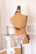 Load image into Gallery viewer, The Capri Heirloom Crochet Bikini – Crème & Cocoa
