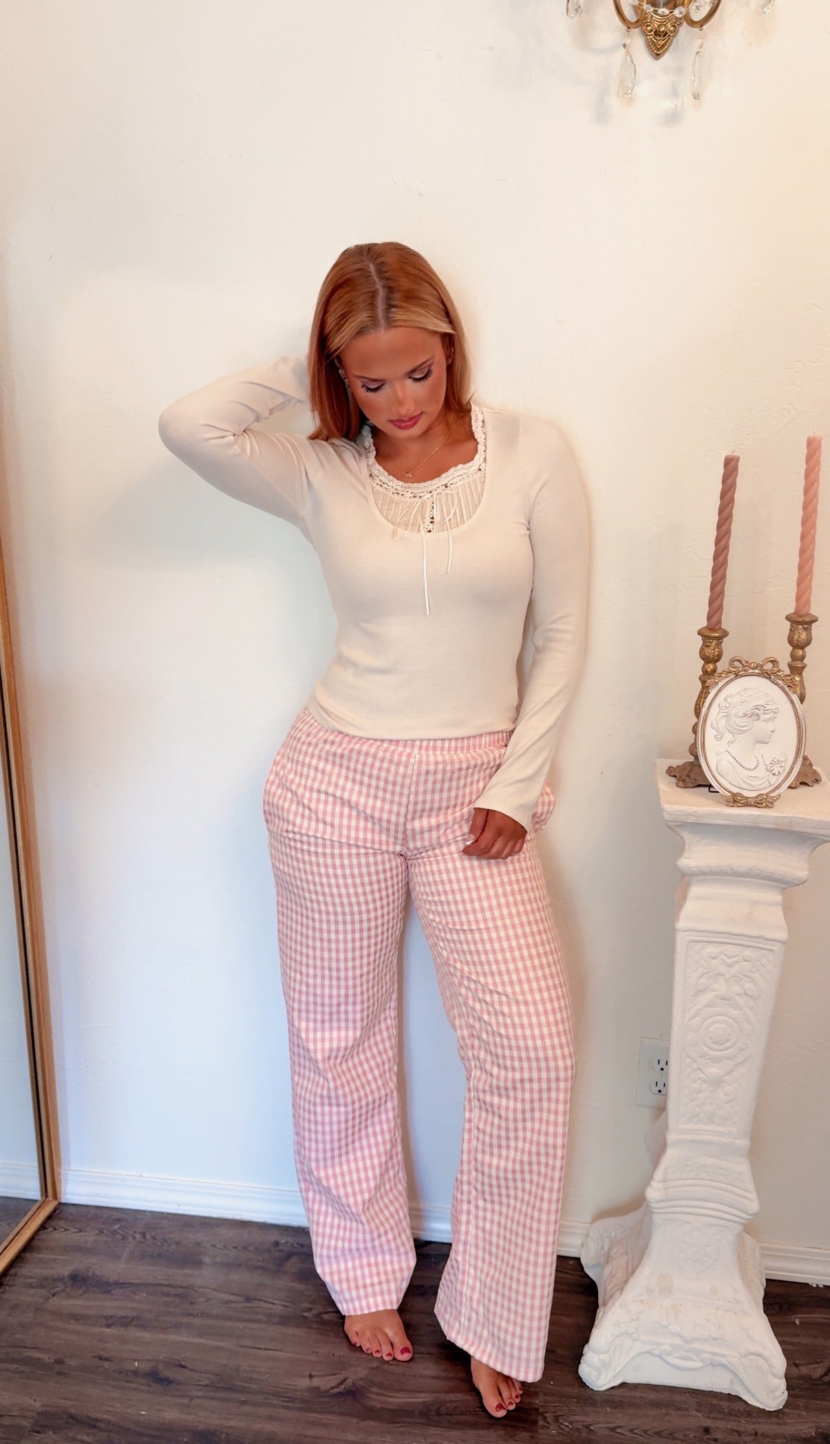The Honey Meadow Gingham Pants