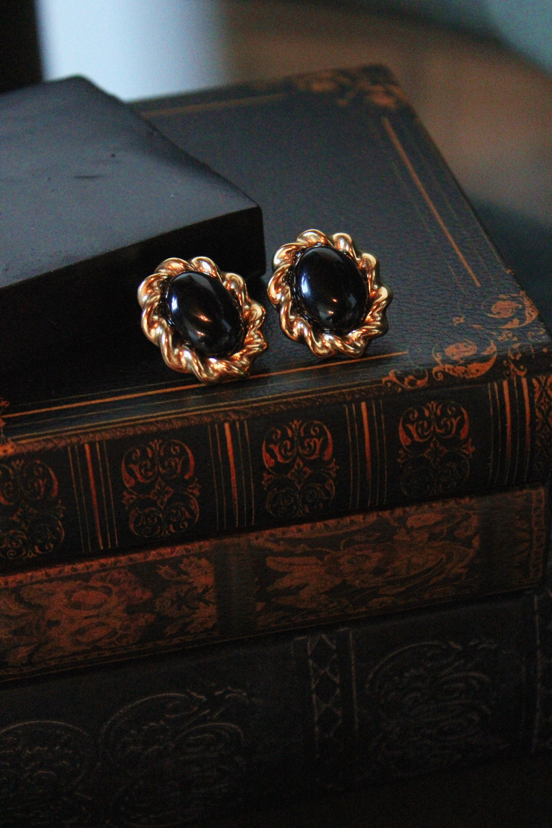 The Nocturne Vintage 18k Earrings RESTOCK