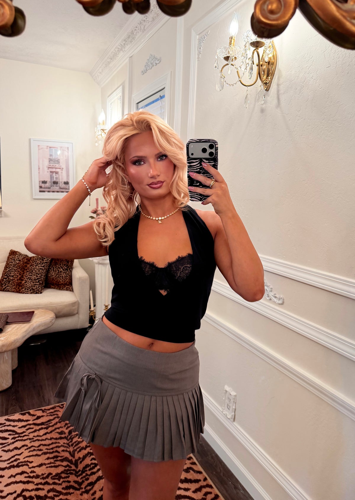 The After Hours Halter Top - Black