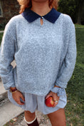 Load image into Gallery viewer, The Wentworth Polo Knit - Earl Grey Heather
