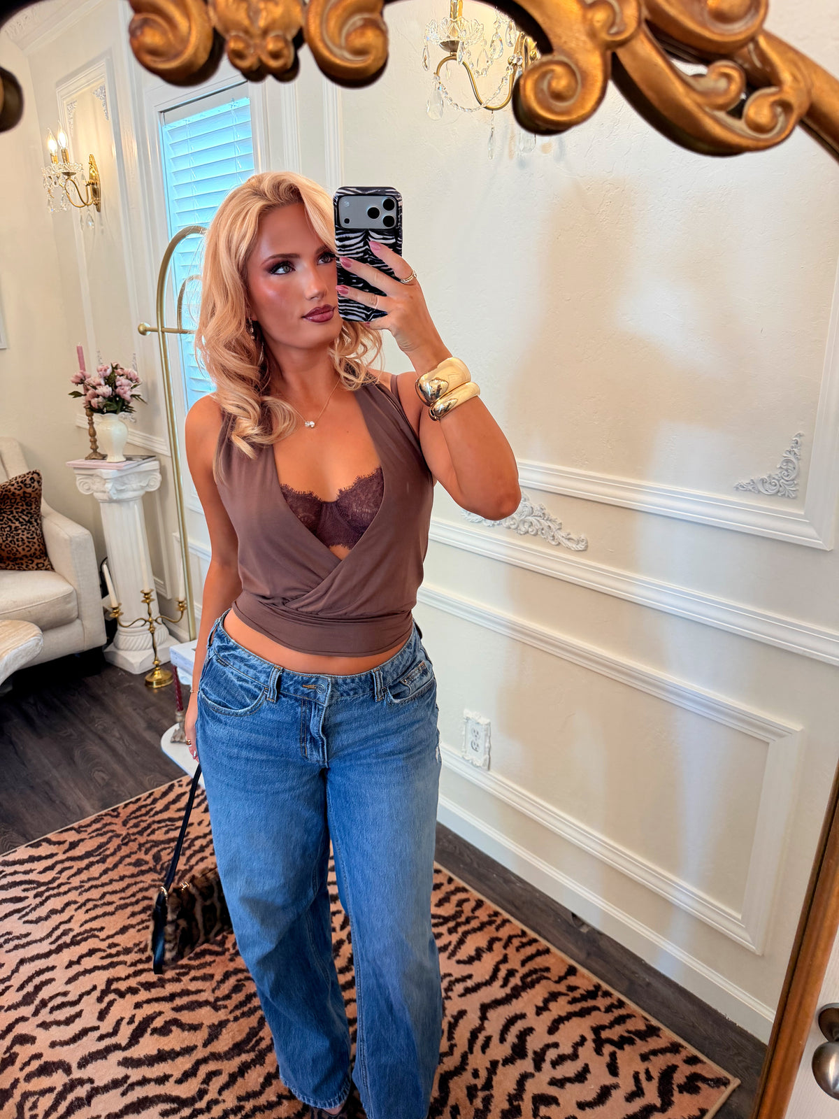 The After Hours Halter Top - Brown