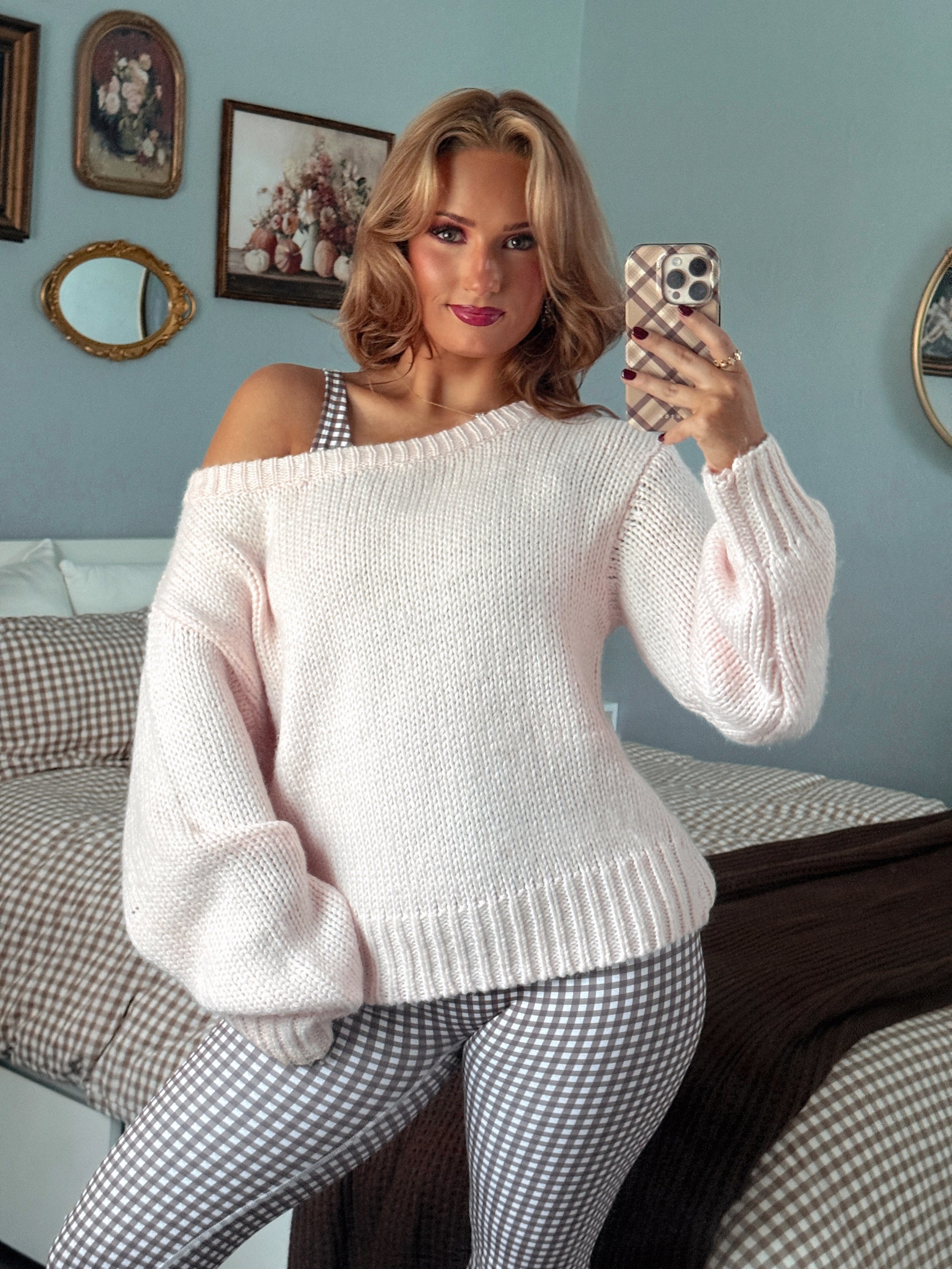 The Marlowe Sweater - Blush