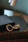 Load image into Gallery viewer, The Nocturne Vintage 18k Earrings RESTOCK
