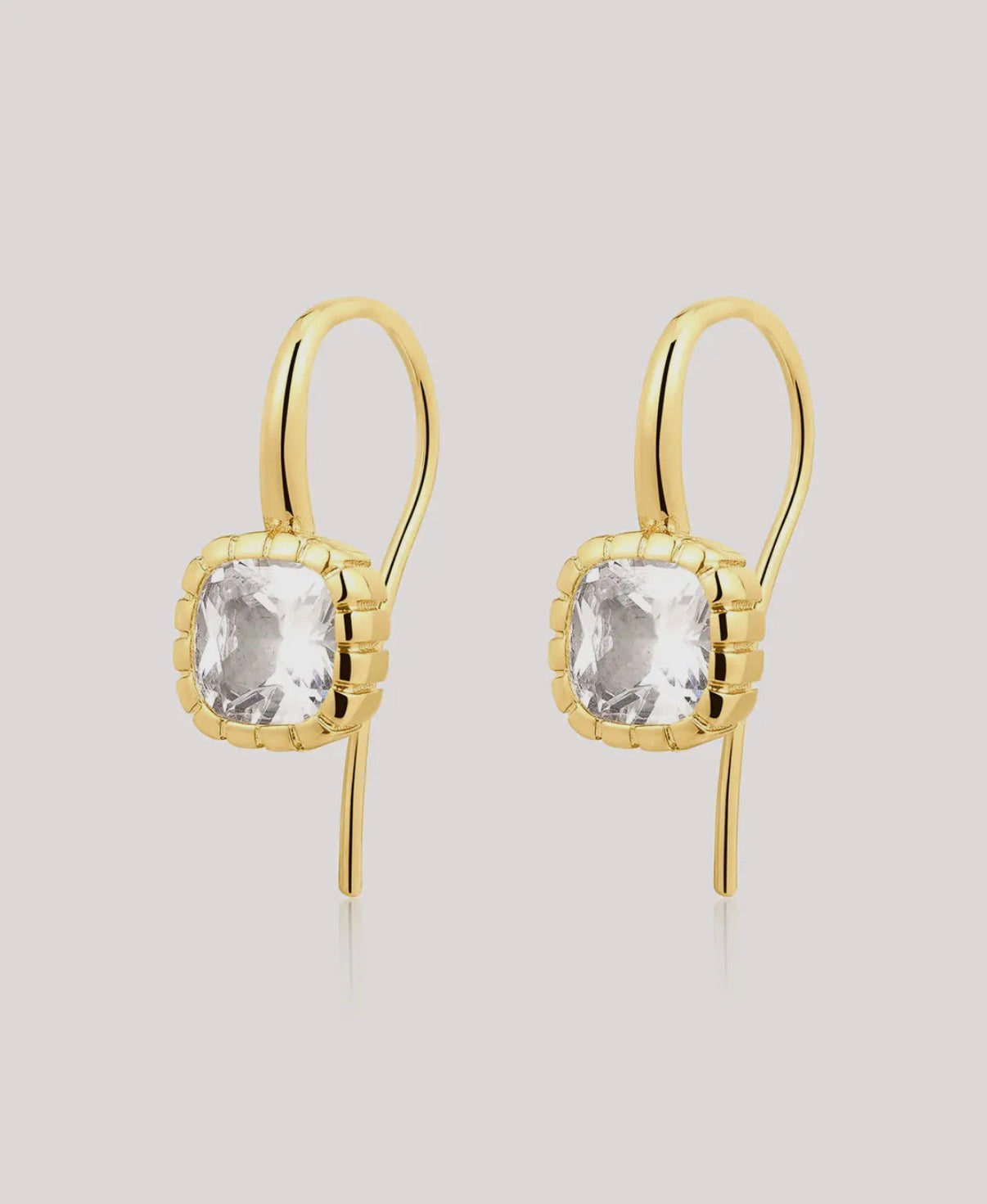The Classique Cushion Hook Earrings