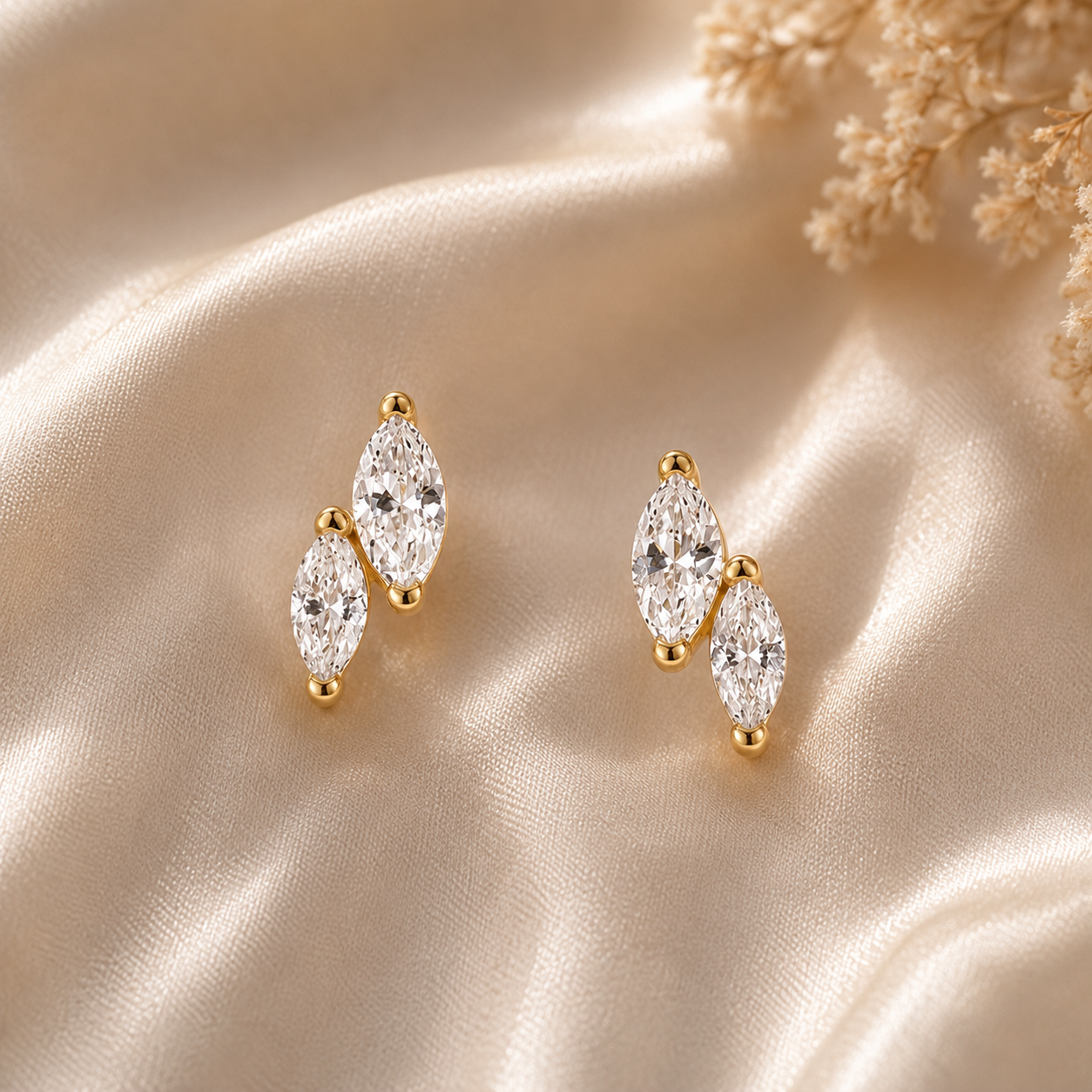 The Seraphine Marquise Studs