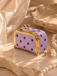 Load image into Gallery viewer, The Petit Palais Jewelry Pouch - Lavender Dot
