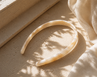 The Madeleine Headband - Lait Doré
