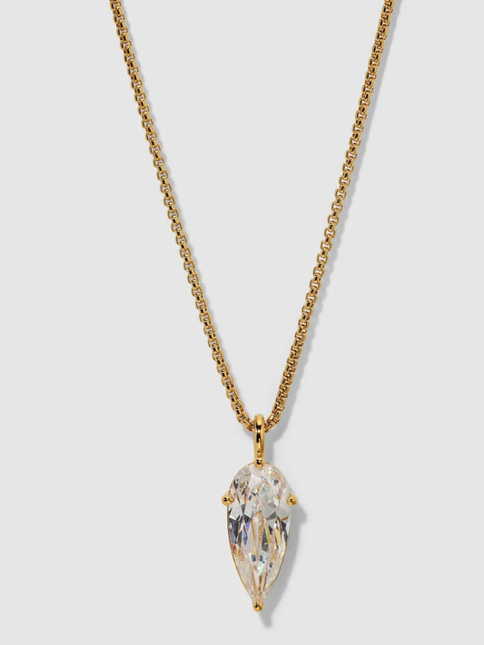 The Lucia Pear Cz Pendant Necklace
