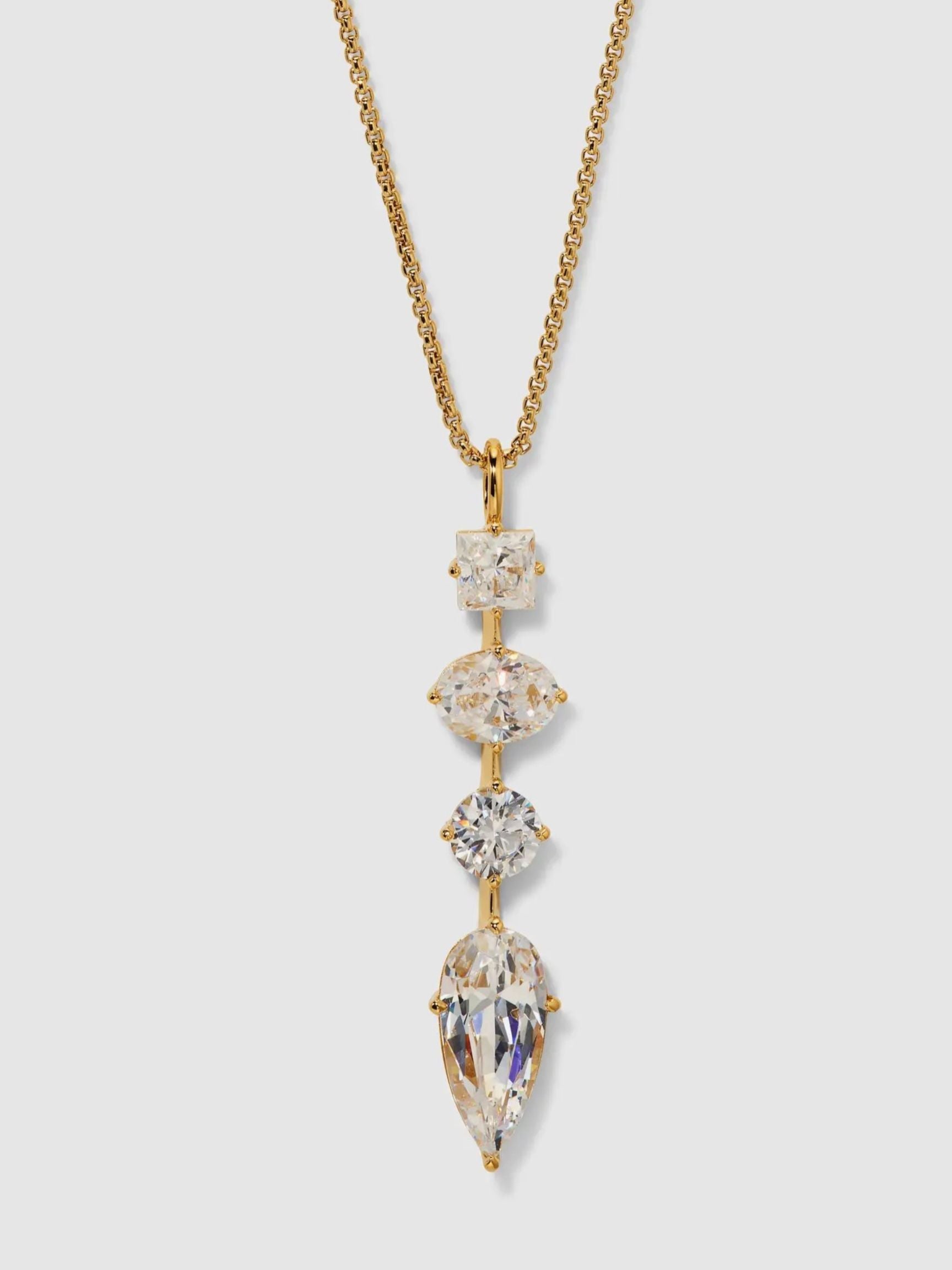 Lucia Linear Pendant Necklace