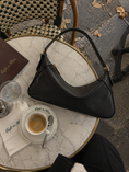 Load image into Gallery viewer, The Café Society Shoulder Bag — Noir
