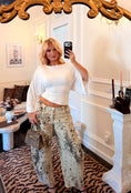 Load image into Gallery viewer, Lennox Snow Leopard Barrel Jeans
