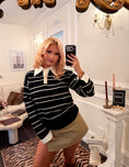 Load image into Gallery viewer, Cavendish Knit Sweater — Noir & Écru
