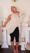 Load and play video in Gallery viewer, The Tuileries Chiffon Blouse – Crème
